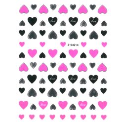Sticker Cuori Neon Pink