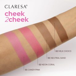 Alternative view of CLARESA - BLUSH IN STICK - CHEEK 2 CHEEK - NEON CORAL