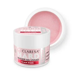 CLARESA - HARD & EASY BUILDER GEL - GLAM PINK- 45gr