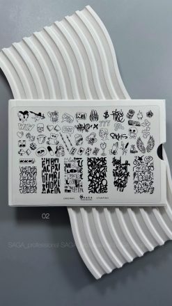 SAGA - PIASTRA PER STAMPING n.02 - GRAFFITI