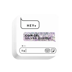 HEY LOVE - COIN GEL - SILVER PURPLE - 5gr