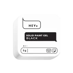 HEY LOVE - SOLID PAINT GEL - BLACK - 5gr