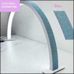 Lampada ad arco grande Swarovski Blue