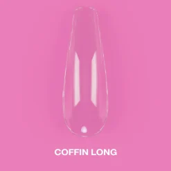 LUNA - GEL TIPS - LONG COFFIN  - 500pcs