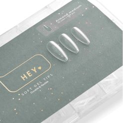 HEY LOVE - SOFT GEL TIPS - ALMOND MEDIUM - 500pcs